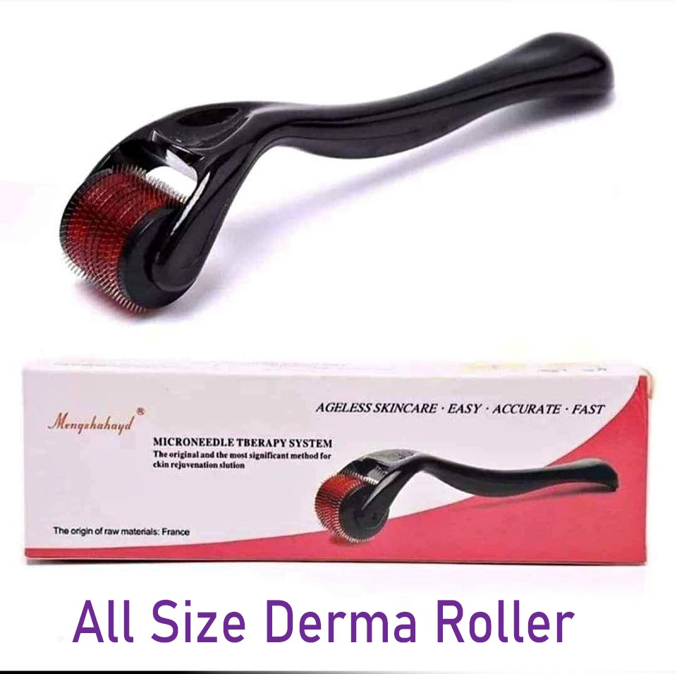 a roller for hair growth - Derma roller For Skin 0.5 mm - Micro-Needle for Acne Scars WDermrinkles